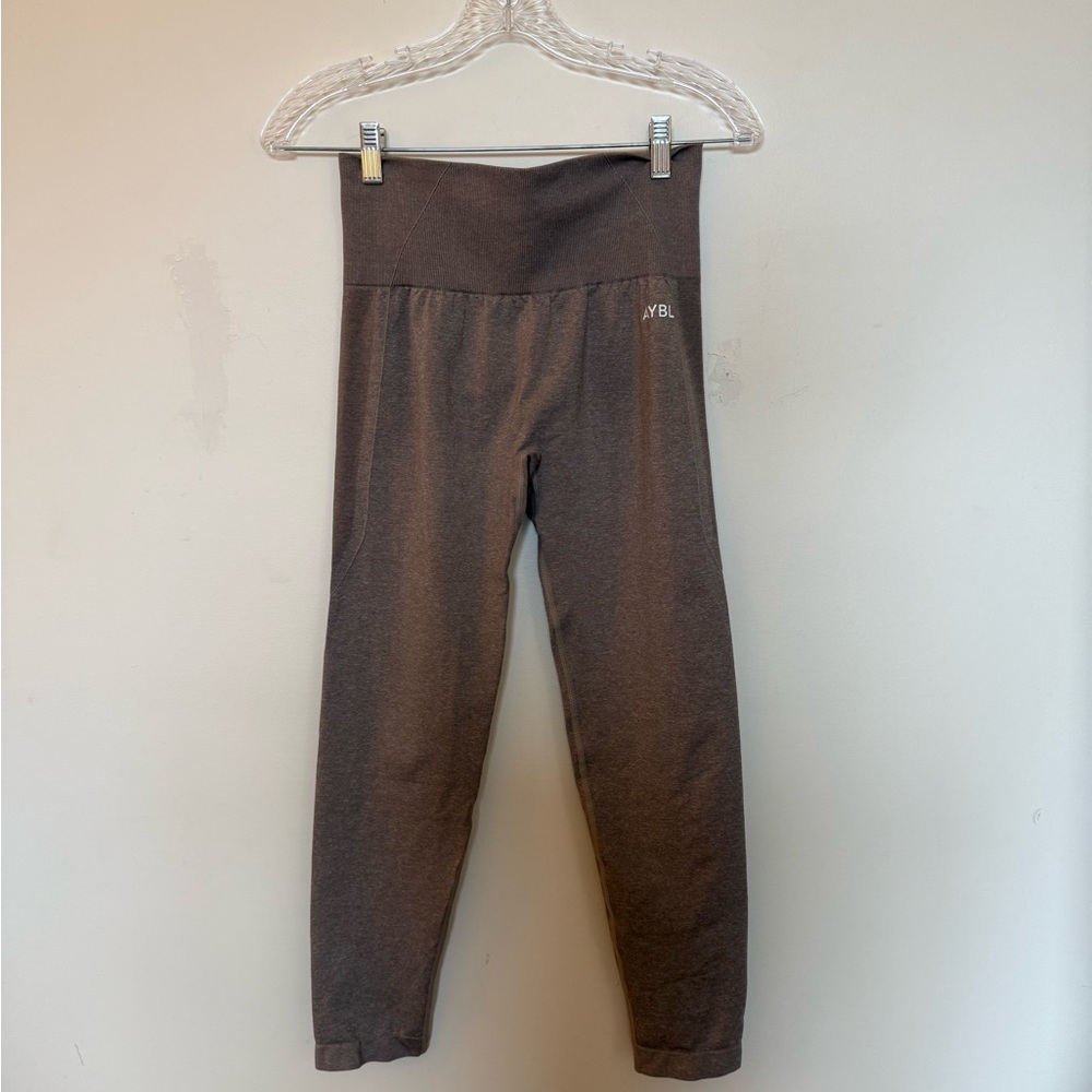 AYBL Woman’s High-Waist Ruched Leggings in Brown - Picture 2 of 3